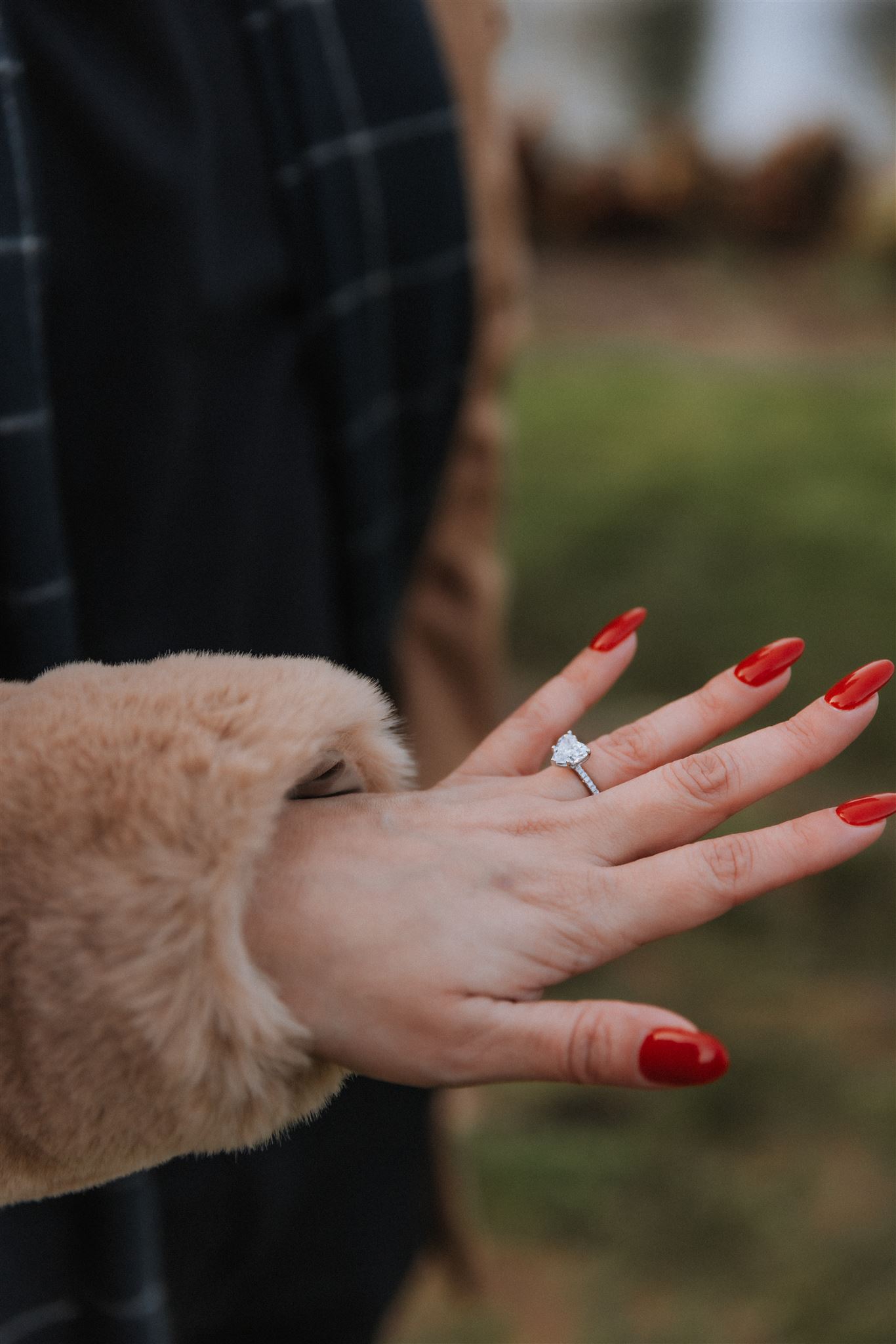 heart engagement ring