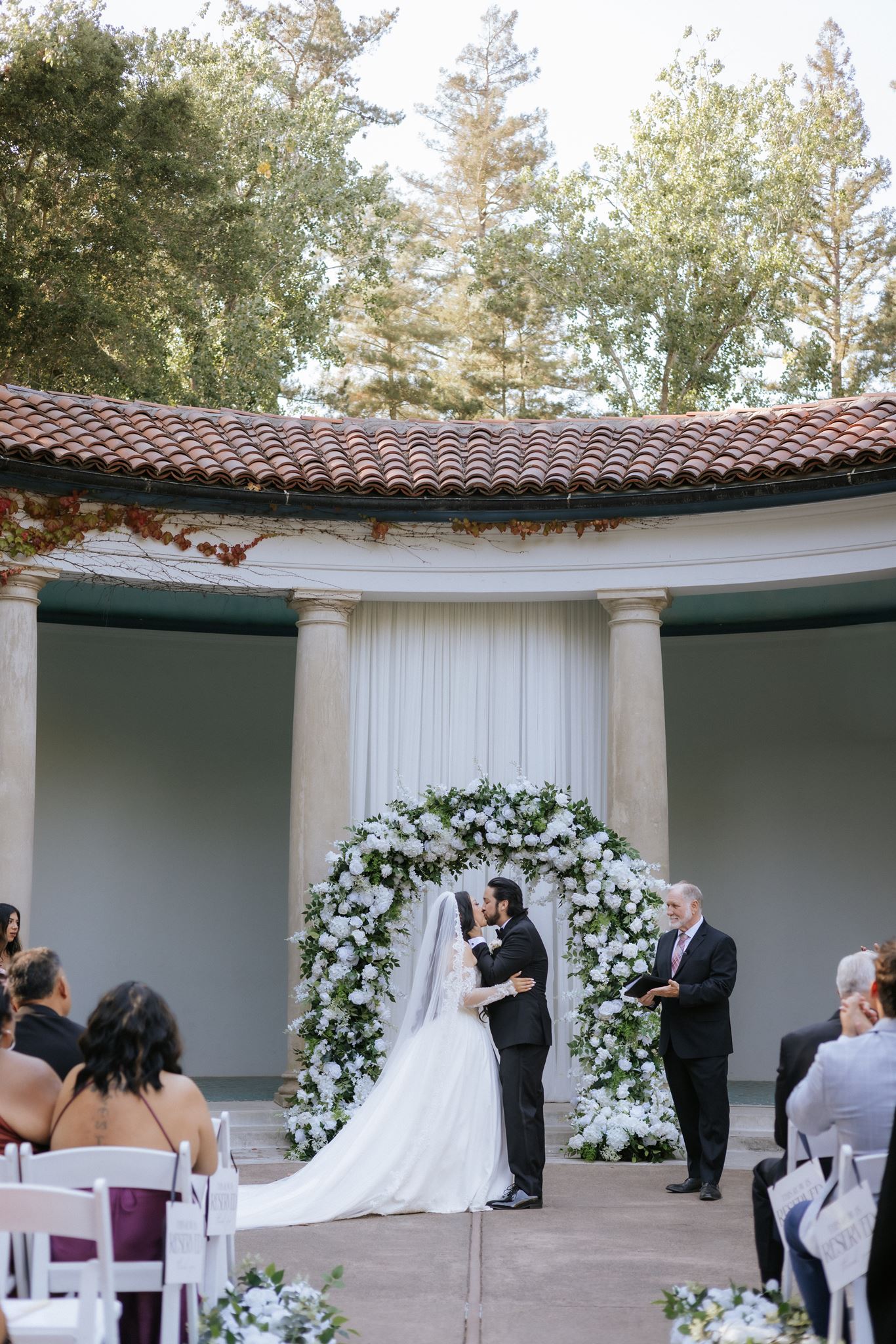 Outdoor wedding ceremony at Hacienda de las Flores in Moraga, California