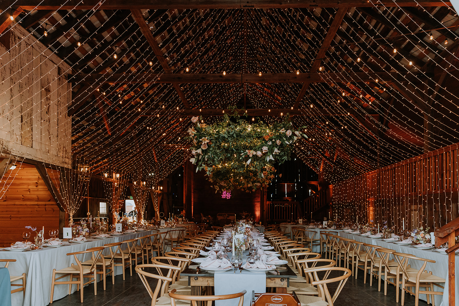 Wedding reception at Olympia's Valley Estate in Petaluma, California